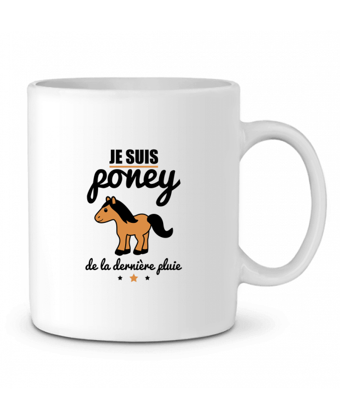 Ceramic Mug Je suis poney de la dernière pluie by Benichan