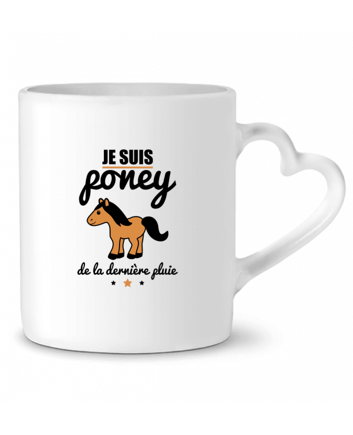 Taza Corazón Je suis poney de la dernière pluie por Benichan