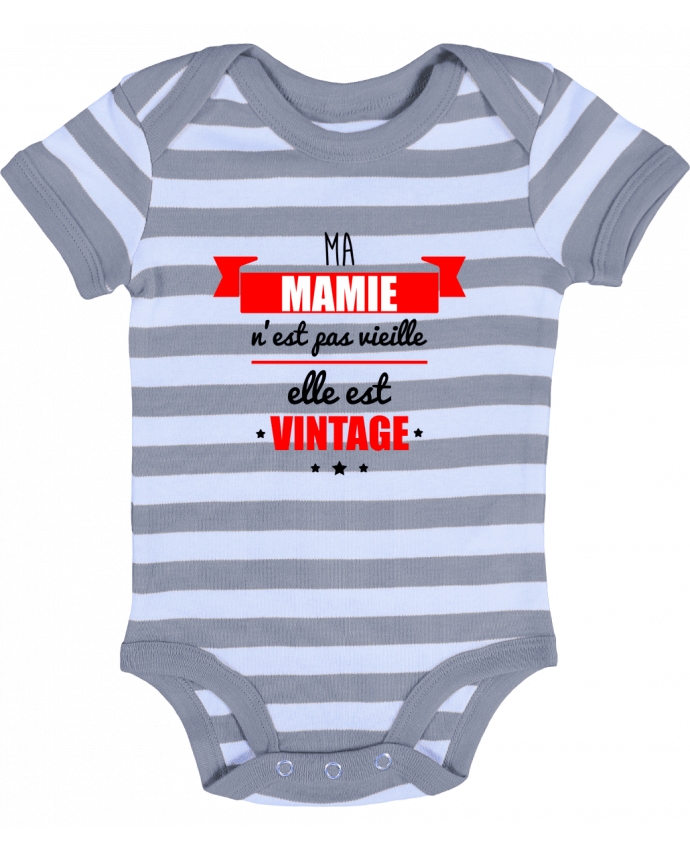 Baby Body striped Ma mamie n'est pas vieille elle est vintage - Benichan