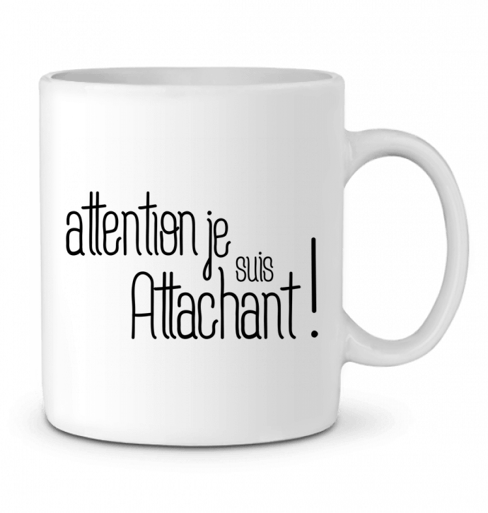 Taza Cerámica Attention je suis attachant ! por tunetoo