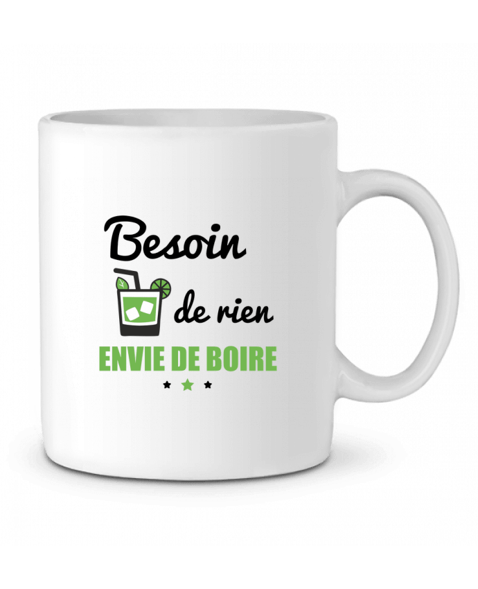Ceramic Mug Besoin de rien, envie de boire by Benichan
