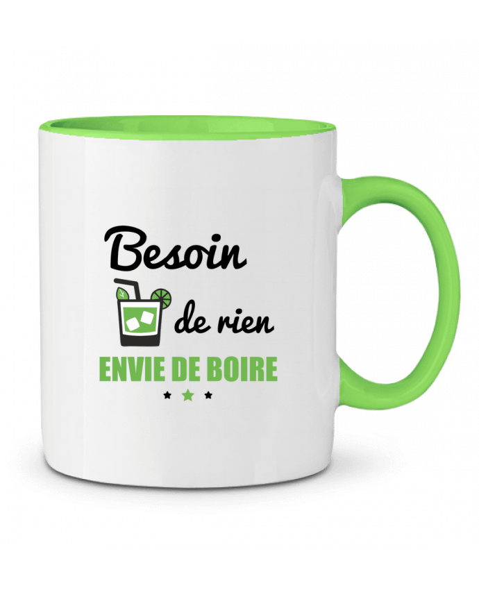 Two-tone Ceramic Mug Besoin de rien, envie de boire Benichan