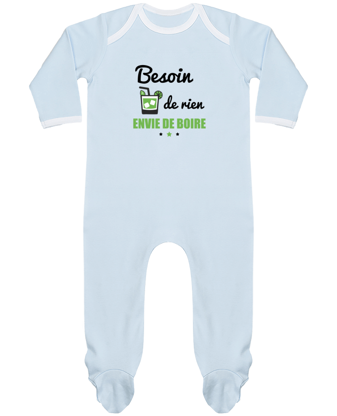Body Pyjama Bébé Besoin de rien, envie de boire par Benichan