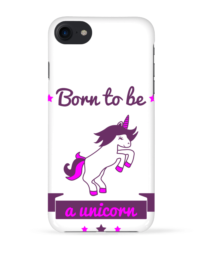 COQUE 3D Iphone 7 Born to be a unicorn de Benichan