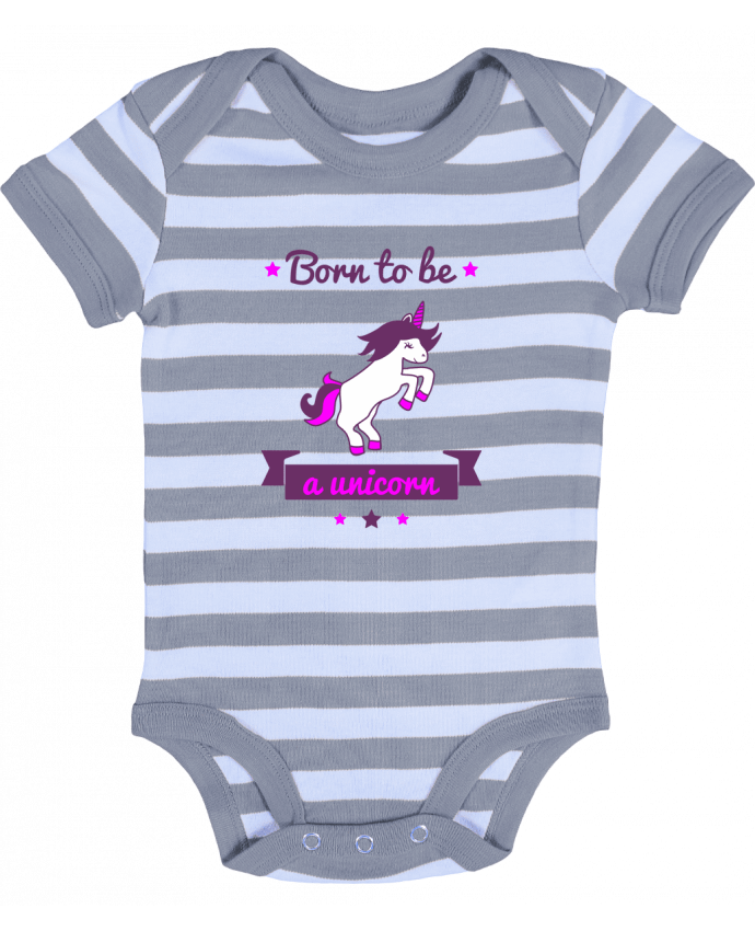 Baby Body striped Born to be a unicorn - Benichan