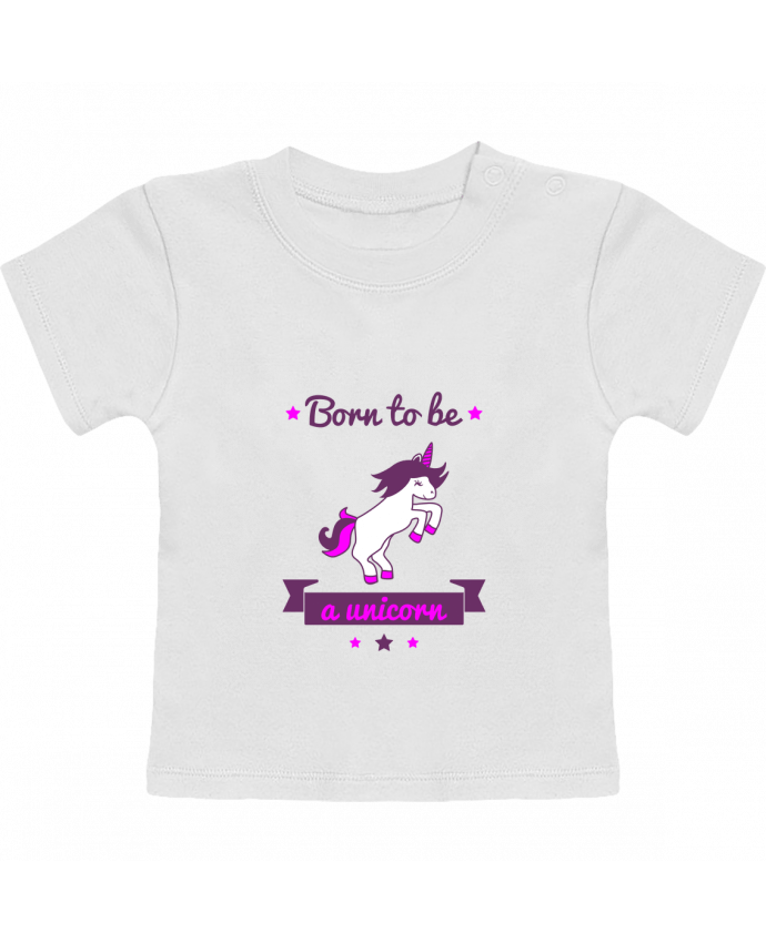 T-shirt bébé Born to be a unicorn manches courtes du designer Benichan