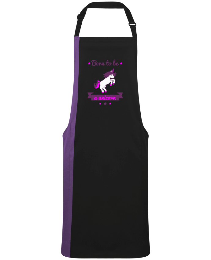 Two-tone long Apron Born to be a unicorn by  Benichan