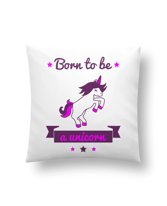 Cushion synthetic soft 45 x 45 cm Born to be a unicorn by Benichan