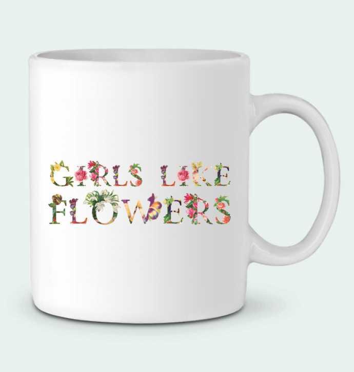 Taza Cerámica Girls like flowers por tunetoo