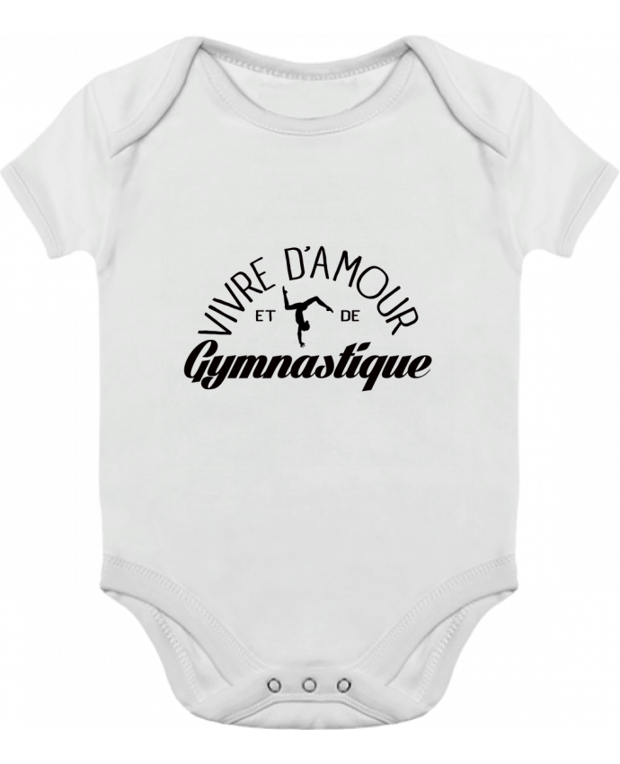 Body Bebé Contraste Vivre d'amour et de Gymnastique por Freeyourshirt.com