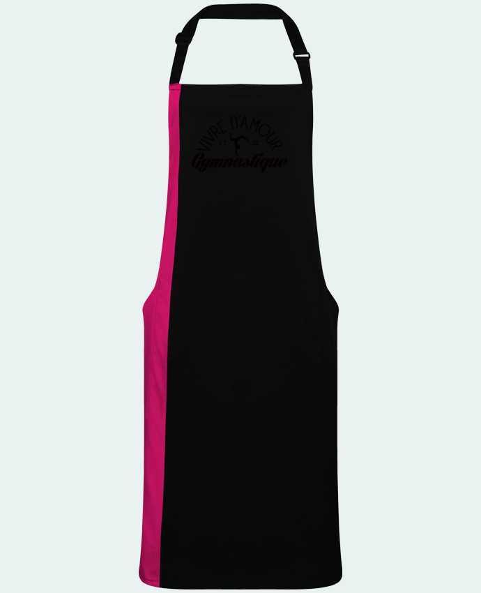 Two-tone long Apron Vivre d'amour et de Gymnastique by  Freeyourshirt.com