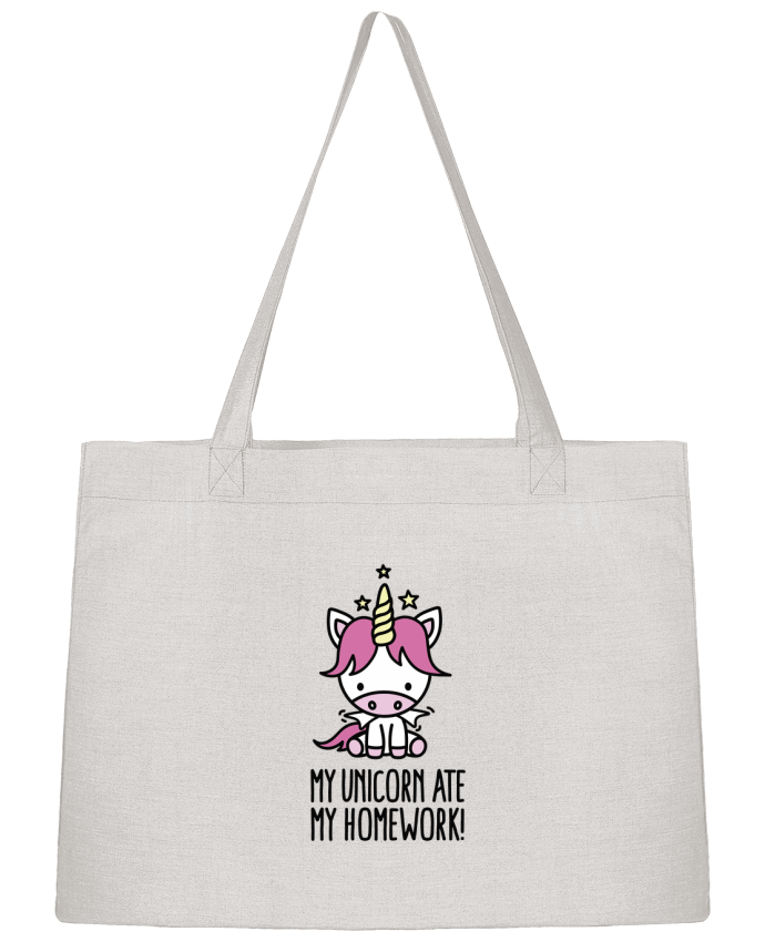 Shopping tote bag Stanley Stella My unicorn ate my homework by LaundryFactory