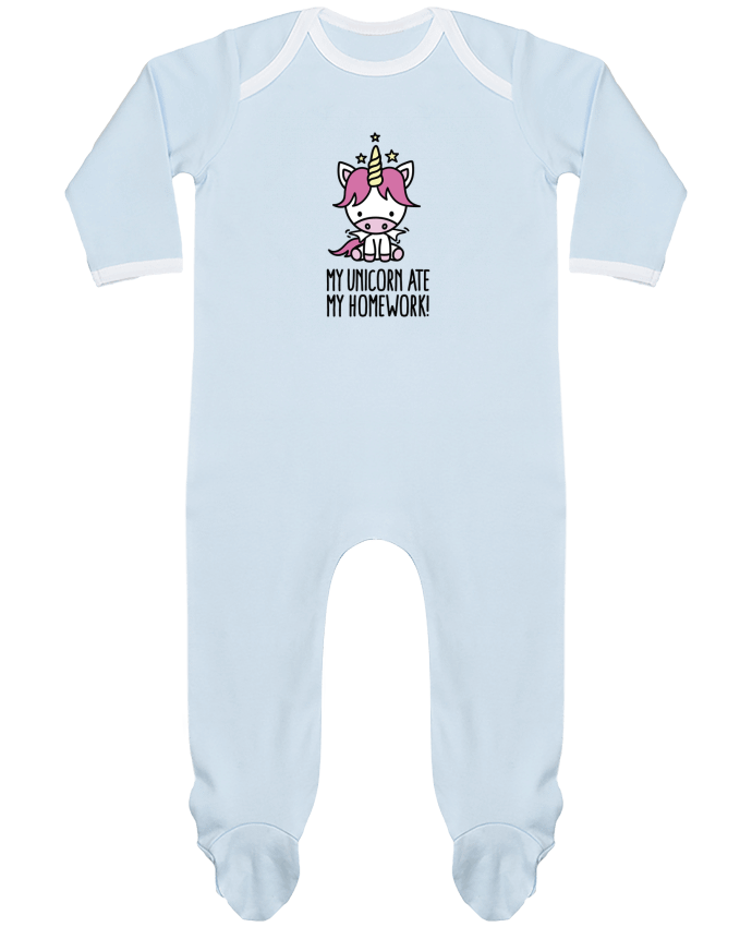 Body Pyjama Bébé My unicorn ate my homework par LaundryFactory