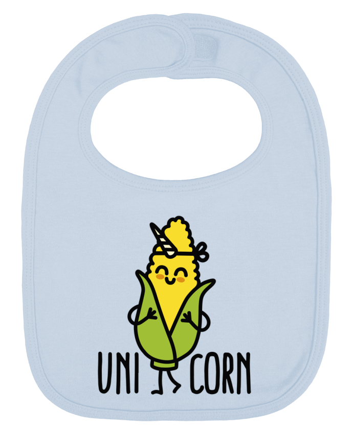 Bavoir bébé uni Uni Corn par LaundryFactory
