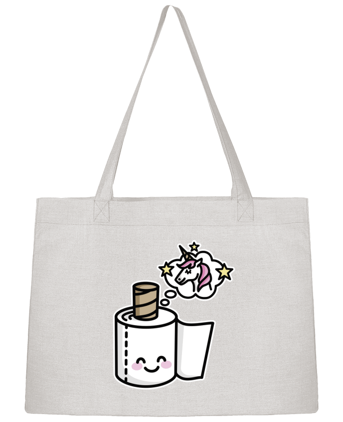 Shopping tote bag Stanley Stella Unicorn Toilet Paper by LaundryFactory