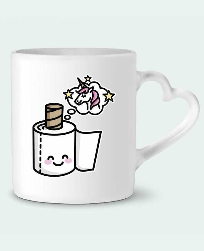 Mug coeur Unicorn Toilet Paper par LaundryFactory