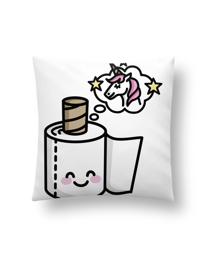 Cushion synthetic soft 45 x 45 cm Unicorn Toilet Paper by LaundryFactory