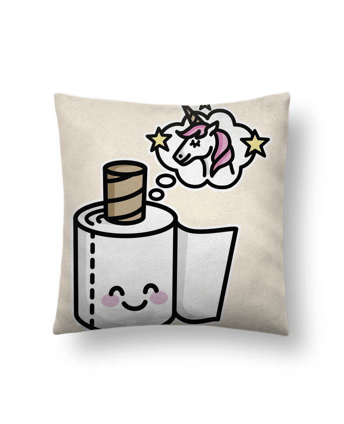 Cushion suede touch 45 x 45 cm Unicorn Toilet Paper by LaundryFactory