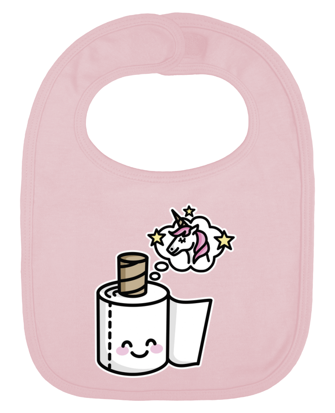 Bavoir bébé uni Unicorn Toilet Paper par LaundryFactory