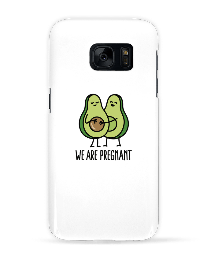 Coque 3D Samsung Galaxy S7  Avocado we are pregnant par LaundryFactory