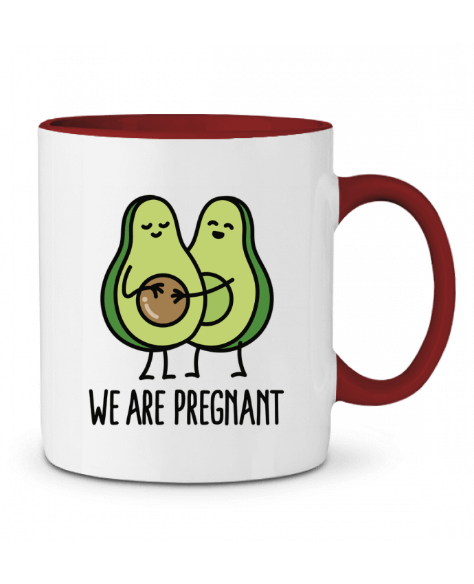 Mug bicolore Avocado we are pregnant LaundryFactory