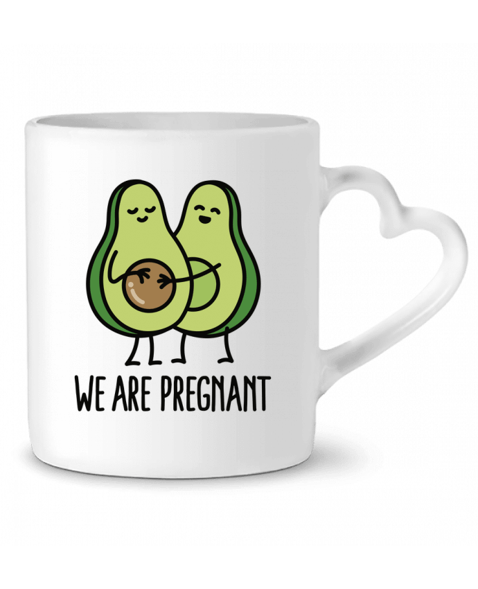 Mug coeur Avocado we are pregnant par LaundryFactory