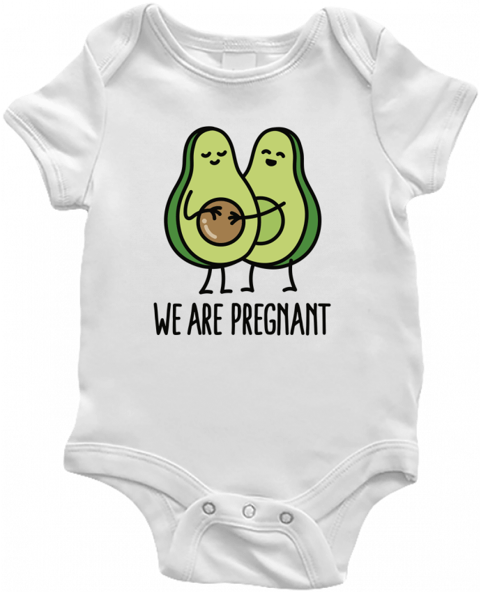 Body Bebé Avocado we are pregnant por LaundryFactory