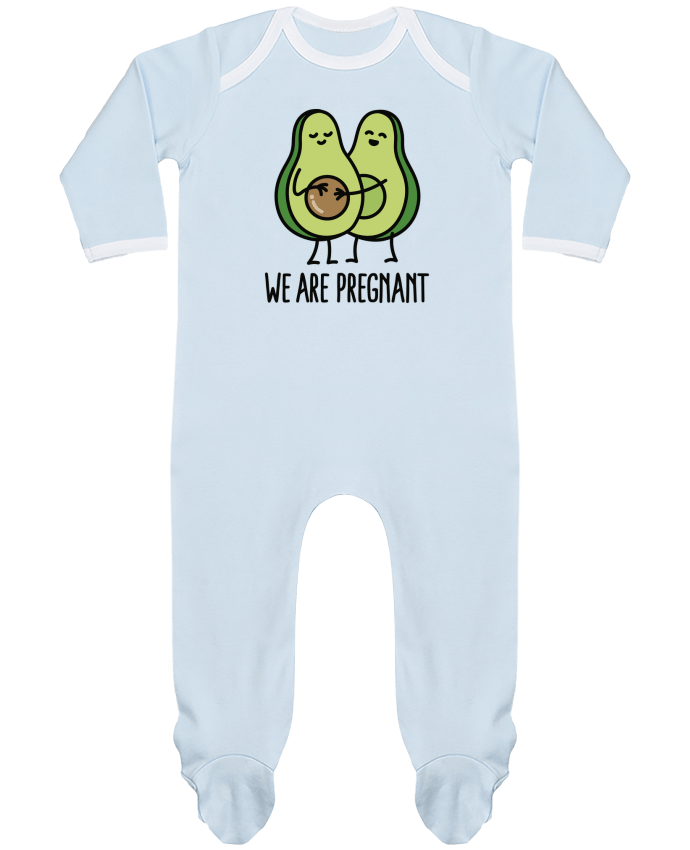 Body Pyjama Bébé Avocado we are pregnant par LaundryFactory