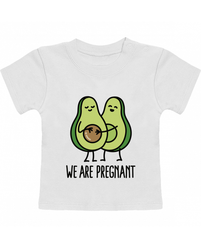 T-Shirt Baby Short Sleeve Avocado we are pregnant manches courtes du designer LaundryFactory