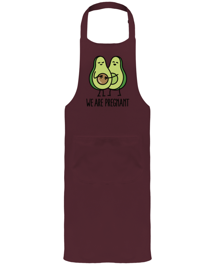 Tablier avec poches Avocado we are pregnant par LaundryFactory