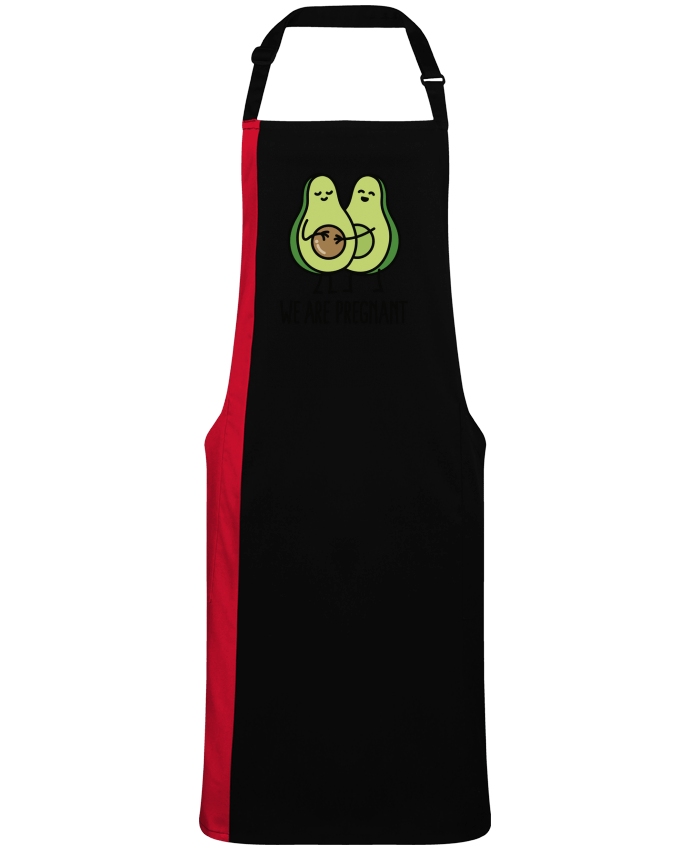 Tablier bicolore Avocado we are pregnant par  LaundryFactory