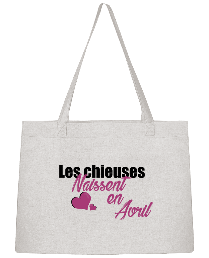 Shopping tote bag Stanley Stella Les chieuses naissent en Avril by tunetoo