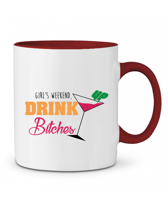 Mug bicolore Girl's weekend, drink up bitches tunetoo