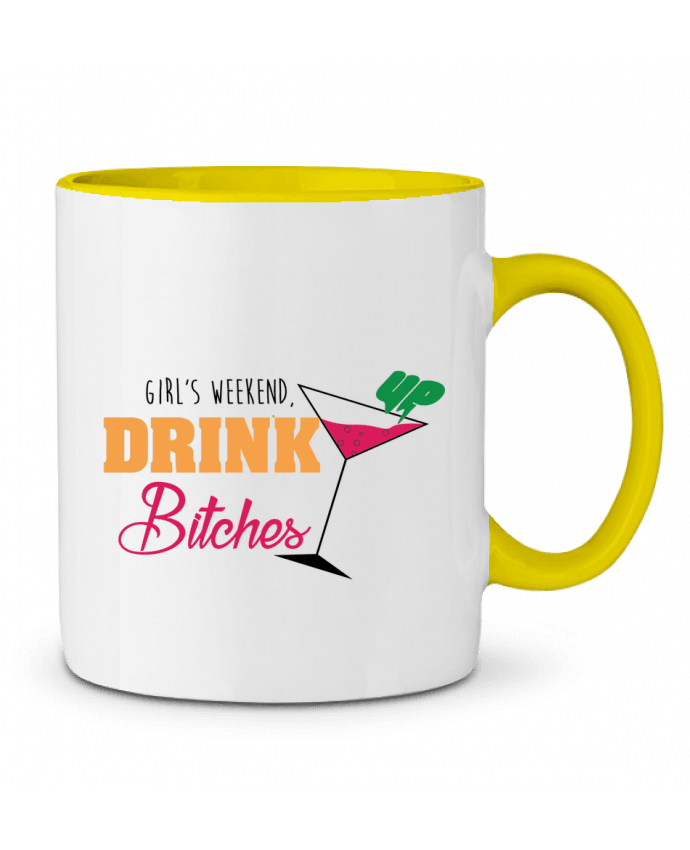 Taza Cerámica Bicolor Girl's weekend, drink up bitches tunetoo