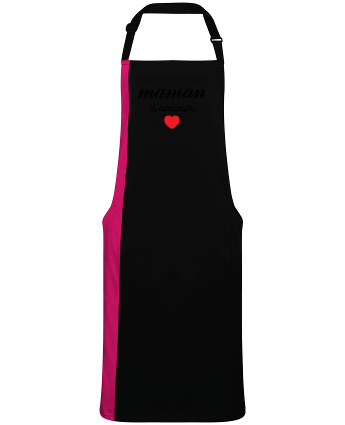 Two-tone long Apron Maman D'amour by  Freeyourshirt.com