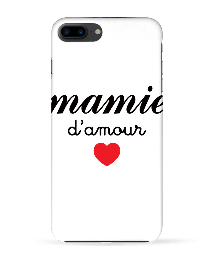 Coque iPhone 7 + Mamie D'amour par Freeyourshirt.com