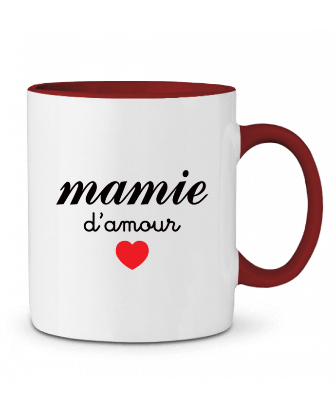 Mug bicolore Mamie D'amour Freeyourshirt.com