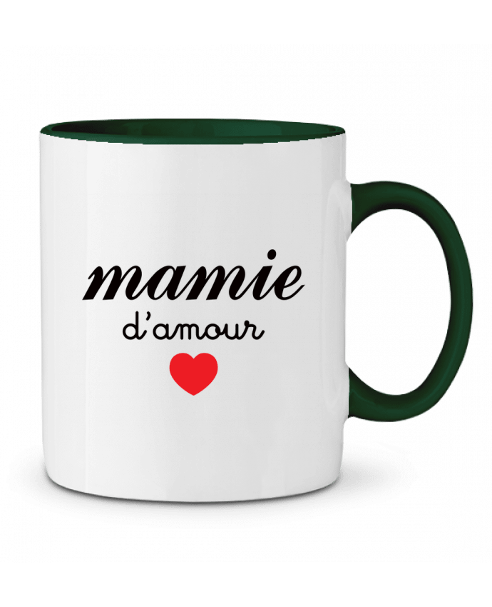 Taza Cerámica Bicolor Mamie D'amour Freeyourshirt.com