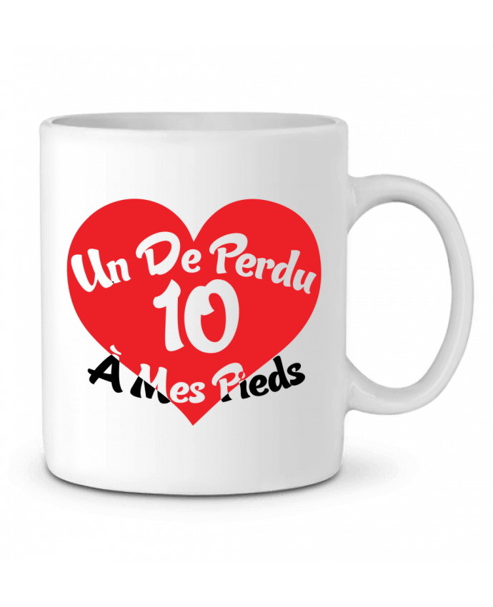 Mug  Un de perdu et 10 à mes pieds par tunetoo