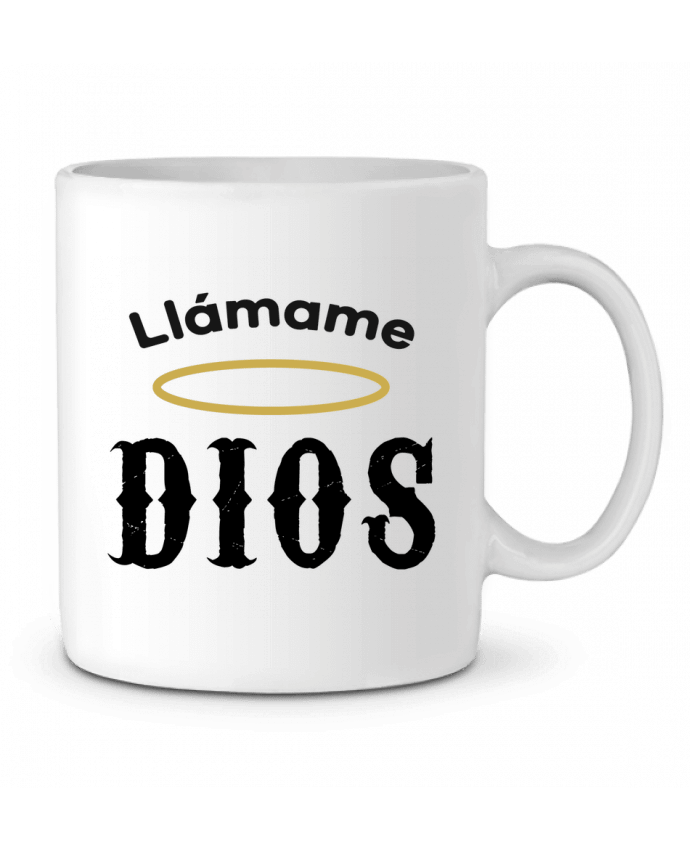 Ceramic Mug Llámame Dios by tunetoo