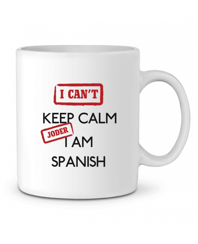 Ceramic Mug I can't keep calm jorder I am spanish by tunetoo
