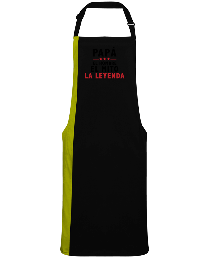 Two-tone long Apron PAPÁ : EL HOMBRE EL MITO LA LEYENDA by  tunetoo