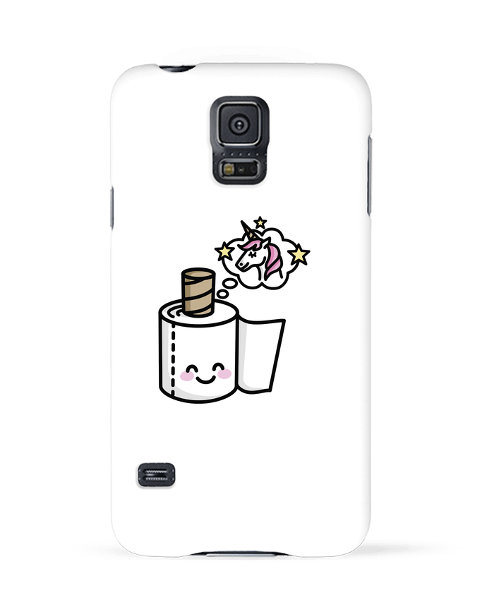 Coque Samsung Galaxy S5 BEAUTIFUL UNICORN TOILET PAPER par LaundryFactory