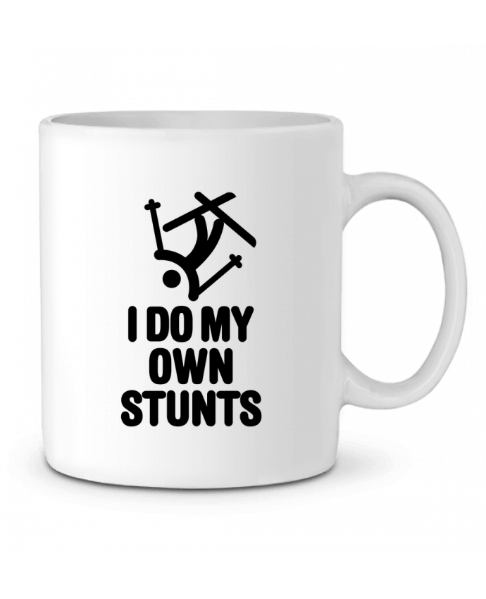 Mug  I DO MY OWN STUNTS SKI Black par LaundryFactory