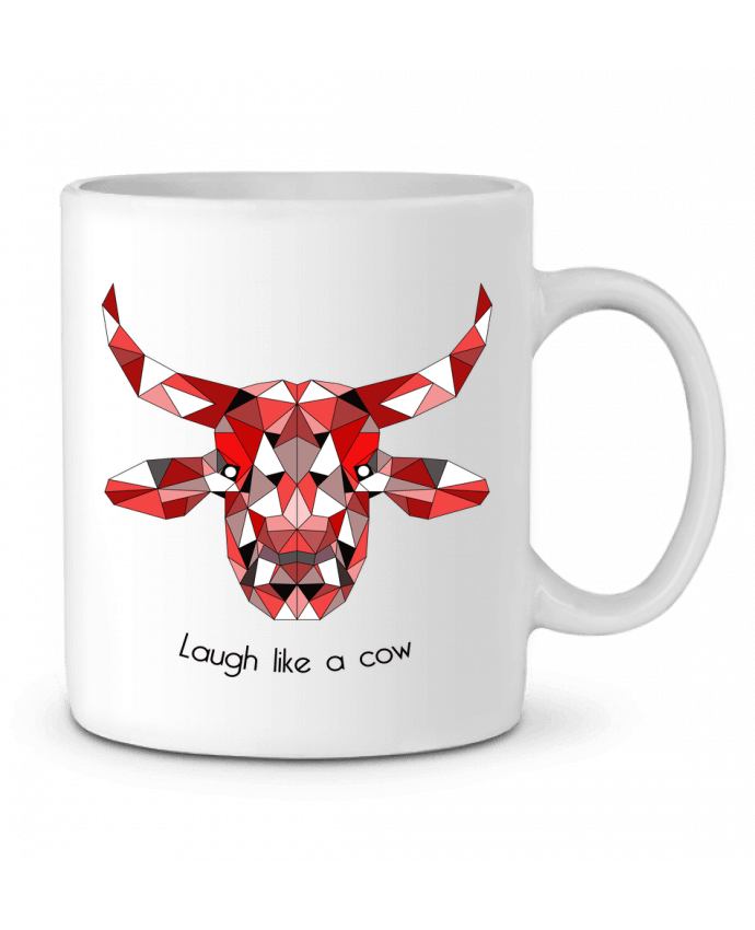 Ceramic Mug Low Poly Cow by CycieAndThings