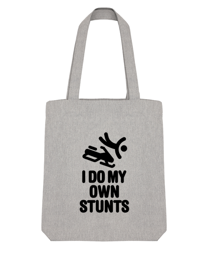 Tote Bag Stanley Stella I DO MY OWN STUNTS SNOW Black by LaundryFactory 