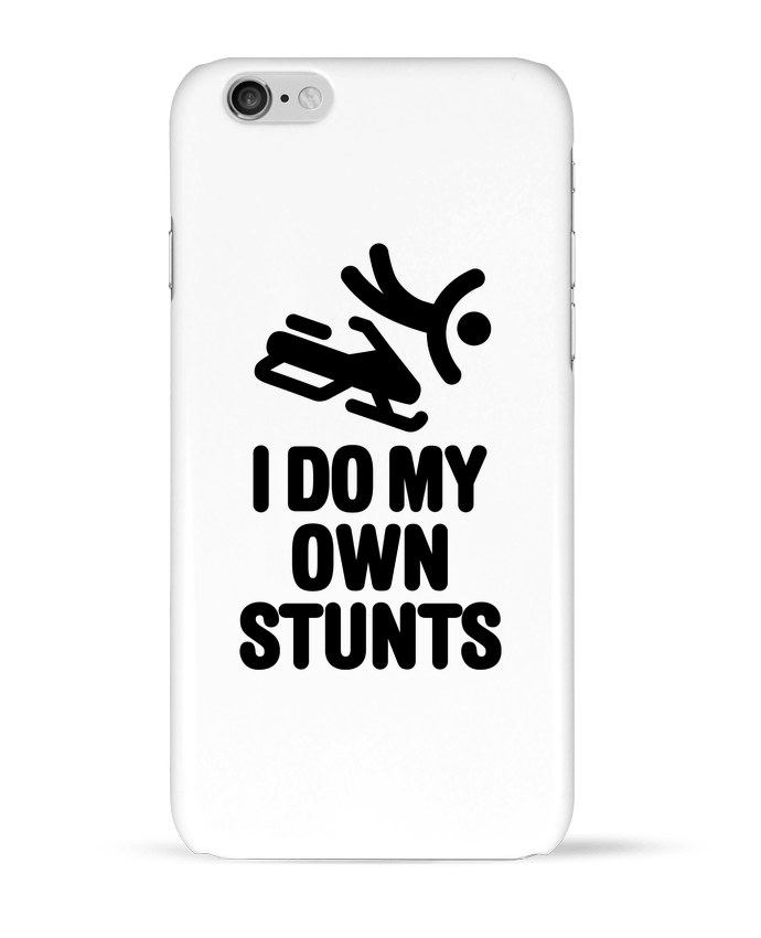 Case 3D iPhone 6 I DO MY OWN STUNTS SNOW Black by LaundryFactory
