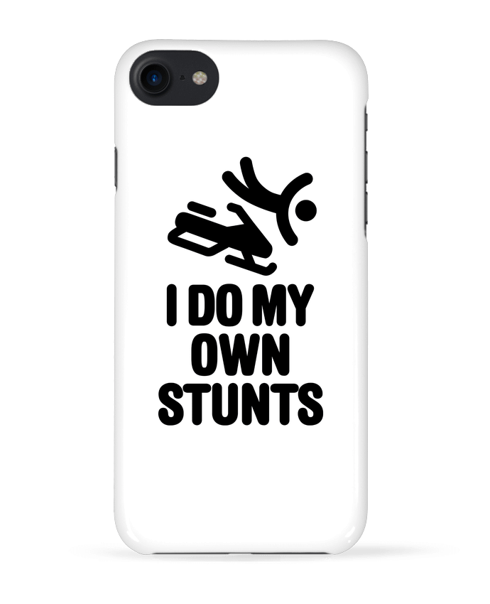 Case 3D iPhone 7 I DO MY OWN STUNTS SNOW Black de LaundryFactory