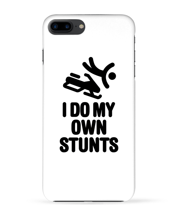 Case 3D iPhone 7+ I DO MY OWN STUNTS SNOW Black by LaundryFactory