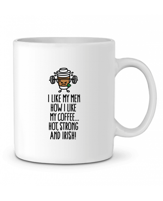 Ceramic Mug I LIKE MY MEN HOW I LIKE MY COFFEE by LaundryFactory